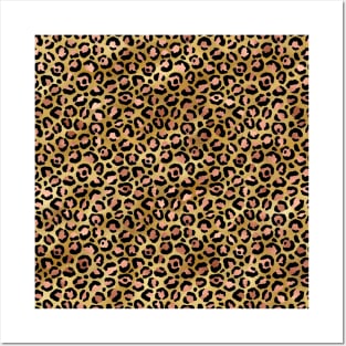 Boho Luxury Leopard Print Posters and Art